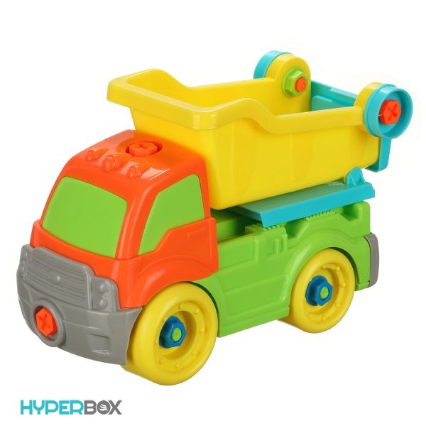 اسباب بازی کامیون تعمیراتی رنگی