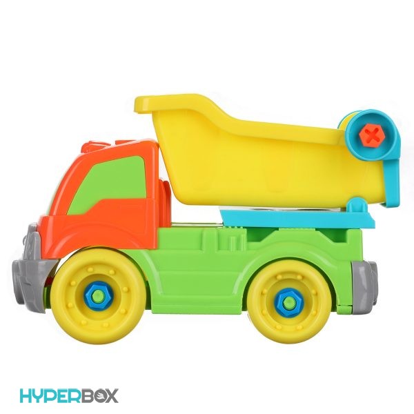 اسباب بازی کامیون تعمیراتی رنگی