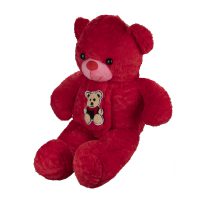 عروسک خرس قرمز شال گردن دار