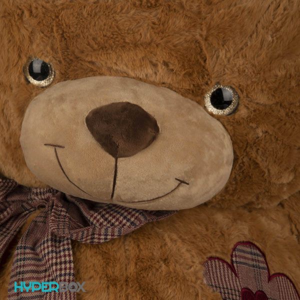عروسک خرس پاپیون چهارخانه